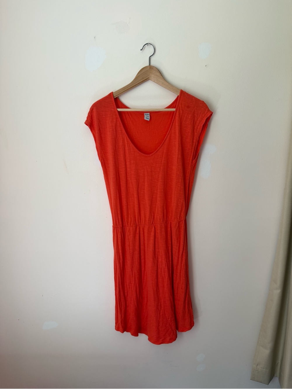 Old Navy Bright Orange Scoop Neck Tank Dress